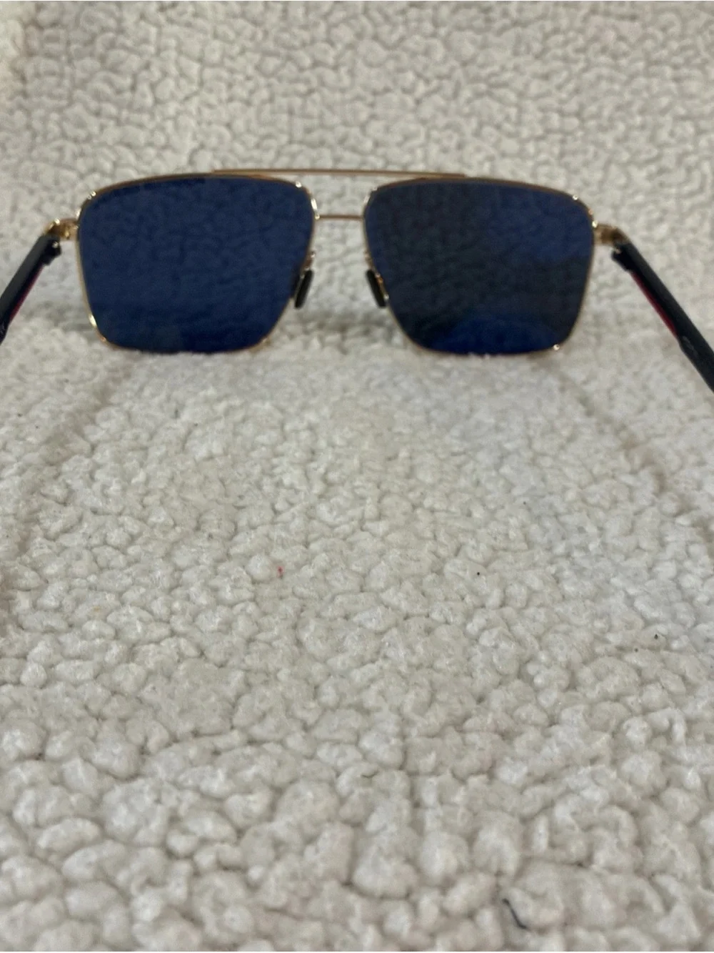 PORSCHE DESIGN Sunglasses Metal Blue Trim  With Case P844